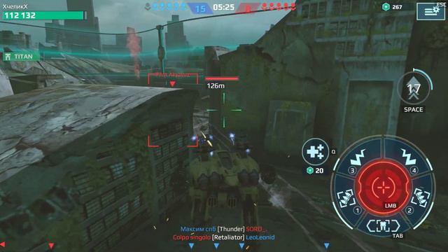 Геймплей роботов и титана в War Robots (WR) смотреть онлайн