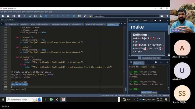 Python 2023|Classes and Objects|Example of car model and ML Process model| اردو/हिंदी [ Lesson 21]