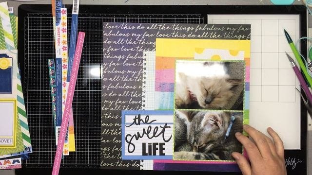 The Sweet Life #Vickiboutin #scrapbooking #scrapbookinglayout