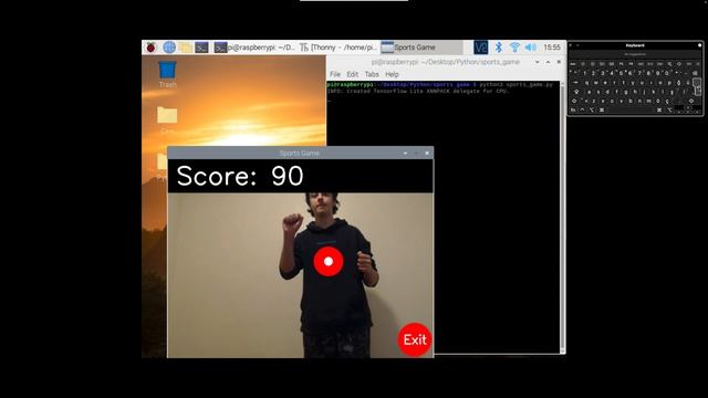 camera controlled sports game with python and raspberry pi смотреть онлайн