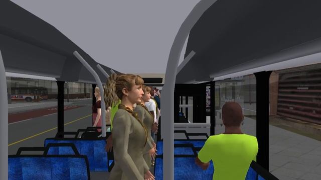 Riding an XN40 Along Market Street in Cayuga City - OMSI 2 смотреть онлайн