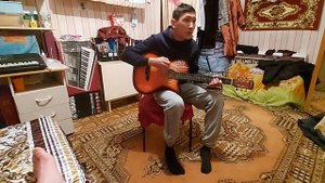 Тувинский талант гитарист