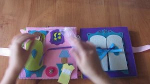 Фетровая развивающая книжка