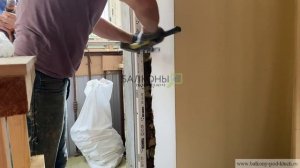 Замена балконной двери.