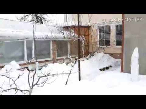 Обзор нашей теплицы - оранжереи зимой