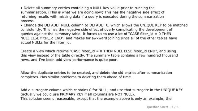 MySQL : MySQL ON DUPLICATE KEY UPDATE with nullable column in unique key смотреть онлайн