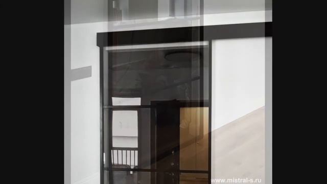 Алюминиевые раздвижные межкомнатные перегородки Слим. смотреть онлайн