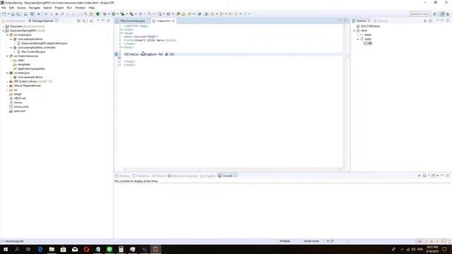 How to create Spring Boot MVC use html in eclipse