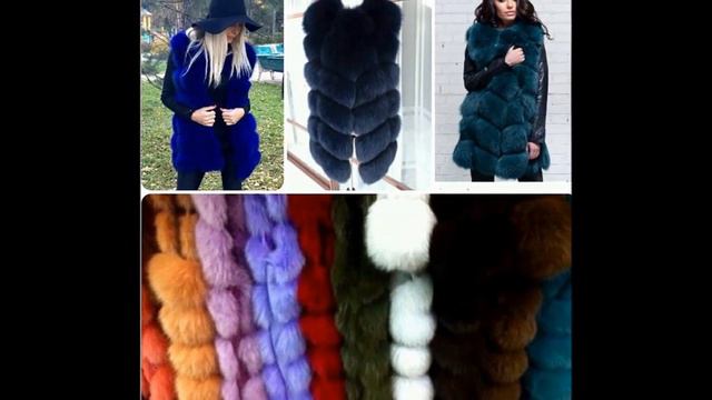 Меховый Жилет из Песца - 2019 / Arctic fox fur vests from / Polarfuchs Fellwesten aus смотреть онлайн