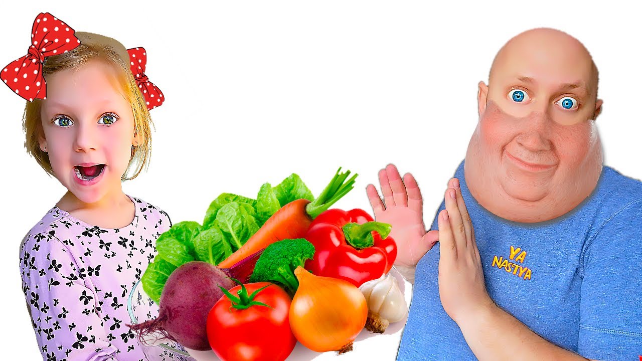 Настя учит папу правильно питаться и заниматься спортом смотреть онлайн