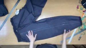 ВИДЕО-УРОК КАК ОТРЕМОНТИРОВАТЬ  ПОРВАННЫЕ  УГЛОМ БРЮКИ