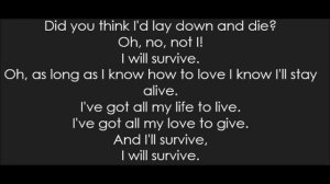 Gloria Gaynor - I Will Survive (Lyrics)