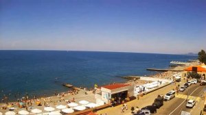 Пляж Чайка (Адлер) Вид с WEB камеры 12.06.2018 11:40 Chaika Beach (Adler)