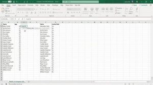 Compare two lists in Excel