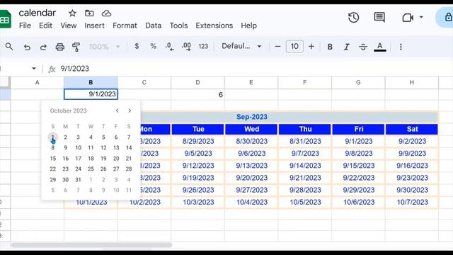 How to Create a Dynamic Calendar in Google Sheets | Step-by-Step Tutorial