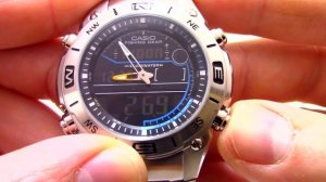 Часы Casio Fishing Gear AMW-703D-1A - Инструкция, как настроить от PresidentWatches.Ru