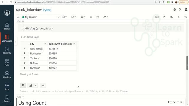Spark Scenario Based Question | Best Way to Find DataFrame is Empty or Not | with Demo| learntospar смотреть онлайн
