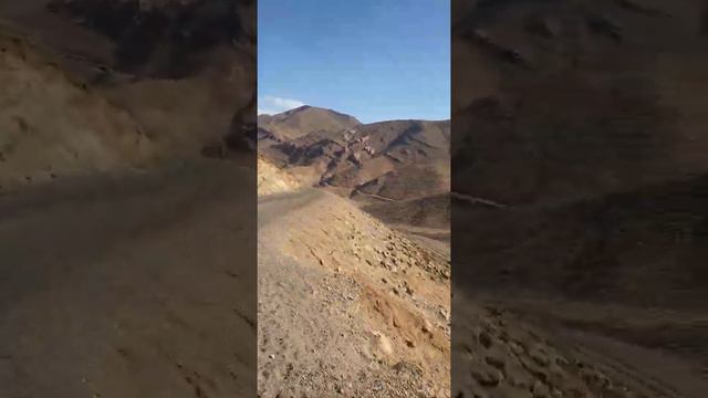 The road of death in the highest mountains of the Atlas Morocco