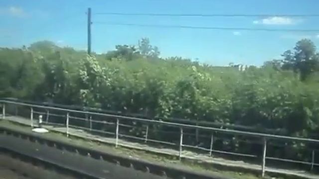 Прибытие на ст Елец из окна поезда Вид справа ЮВЖД смотреть онлайн