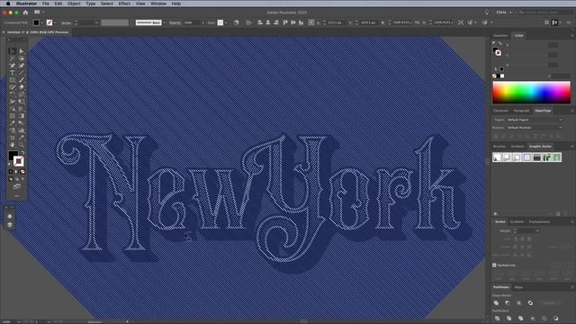 How to Create a Vintage Text Effect in Adobe Illustrator смотреть онлайн