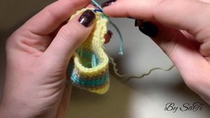 Носочки для новорожденного крючком.