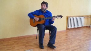 Онлайн видео урок игры на гитаре " Жили у бабуси два веселых гуся" от Разводова М.И.