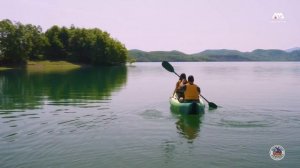 Aqua Marina Ripple-370 Recreational Canoe. Inflatable Deck. Canoe & Kayak Convertible Paddle Set X2
