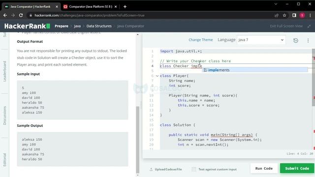 HR_Java38: Java Comparator смотреть онлайн