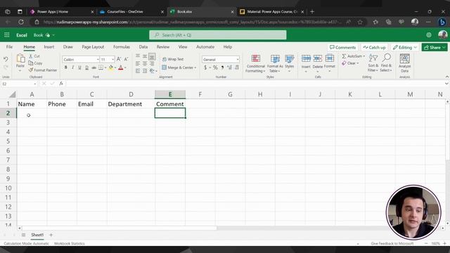 Connecting an Excel spreadsheet to a Power Apps | How to configure the Excel table? смотреть онлайн