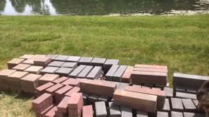 ПАТИО ПЛОЩАДКА ИЗ КИРПИЧА/Build backyard paver patio all alone