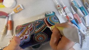 Точечная роспись. Металлическая банка. Мастер класс.