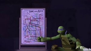 Клип черепашки ниндзя, Донни и Эйприл "о боже мама мама я схожу сума"