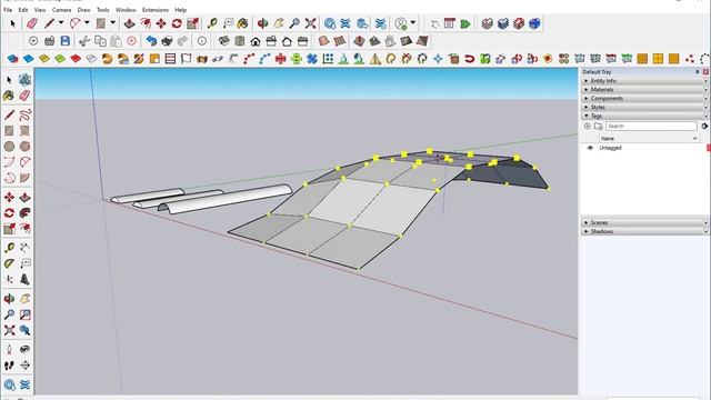 SketchUp 2021:  Curves and Curved Forms