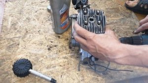 Замер компрессии на веломоторе F50, поджатие камеры сгорания.