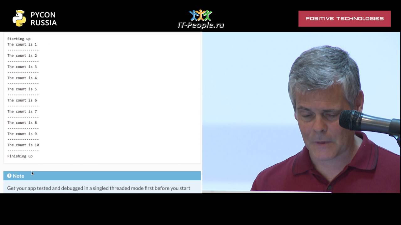 Thinking about Concurrency, Raymond Hettinger, Python core developer