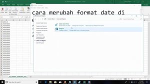 merubah format date di excel