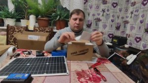 Обзор.  Мини панель солнечных батарей, контролер, инвертор.