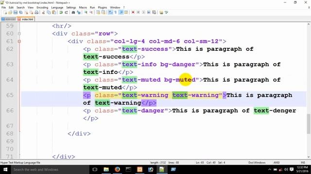 Bootstrap Tutorial For Beginners Responsive Design by NGIT বল Part 3 text  backgrund