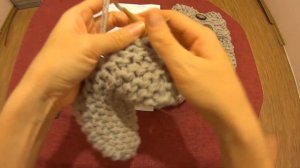 Сапожки вязаные спицами