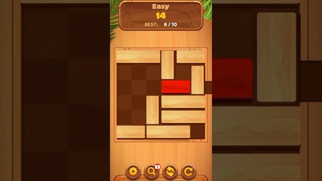 Unblock Sliding Block Puzzle Game Easy Level 14 #shorts #unblockpuzzle