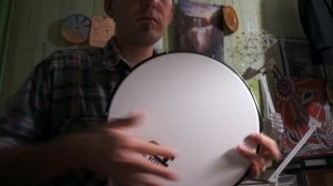 Саша и бубен с пластиковой мембраной - часть 1