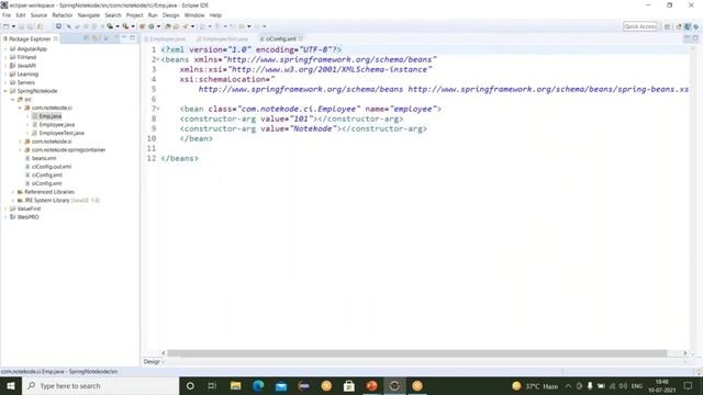 Welcome to NoteKode| Spring Autowiring | Spring Tutorial|java Spring |Spring Framework
