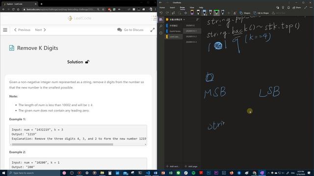 May LeetCode 30 Day Challenge 13 - Remove K Digits (New microphone!!) смотреть онлайн