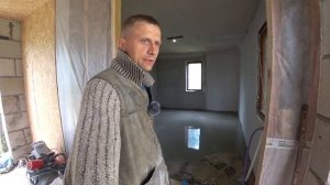 Сарай для бройлеров. Наливной пол пол. Из города в деревню.Деревенские будни.