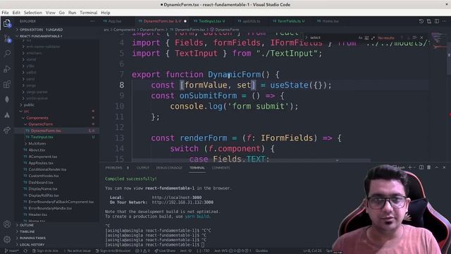 Dynamic form in react with typescript in Hindi | Add multiple input fields