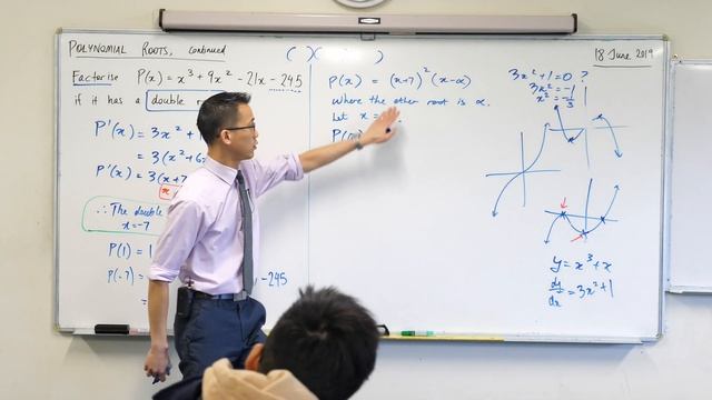 Using Multiplicity of Roots (2 of 2: Completing the polynomial factorisation)