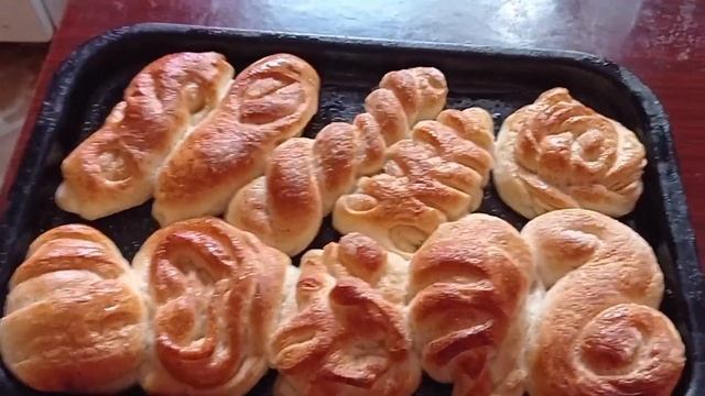 Булочки из дрожжевого теста. Тесто дрожжевое на воде без яйца. ????☕☕ смотреть онлайн