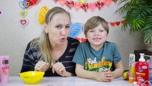 СЛАЙМ БЕЗ КЛЕЯ из шампуня, пены для бритья и маски пленки ✔ Как сделать слайм без тетрабората натри