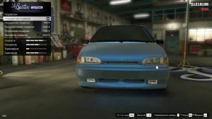 GTA 5 VAZ-2114 не удачный прыжок и полный тюнинг четырки в гта 5,
