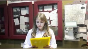 Участница акции "Читаем солдатские письма" Алина Смородина читает письмо В.С.Зайцева .mp4